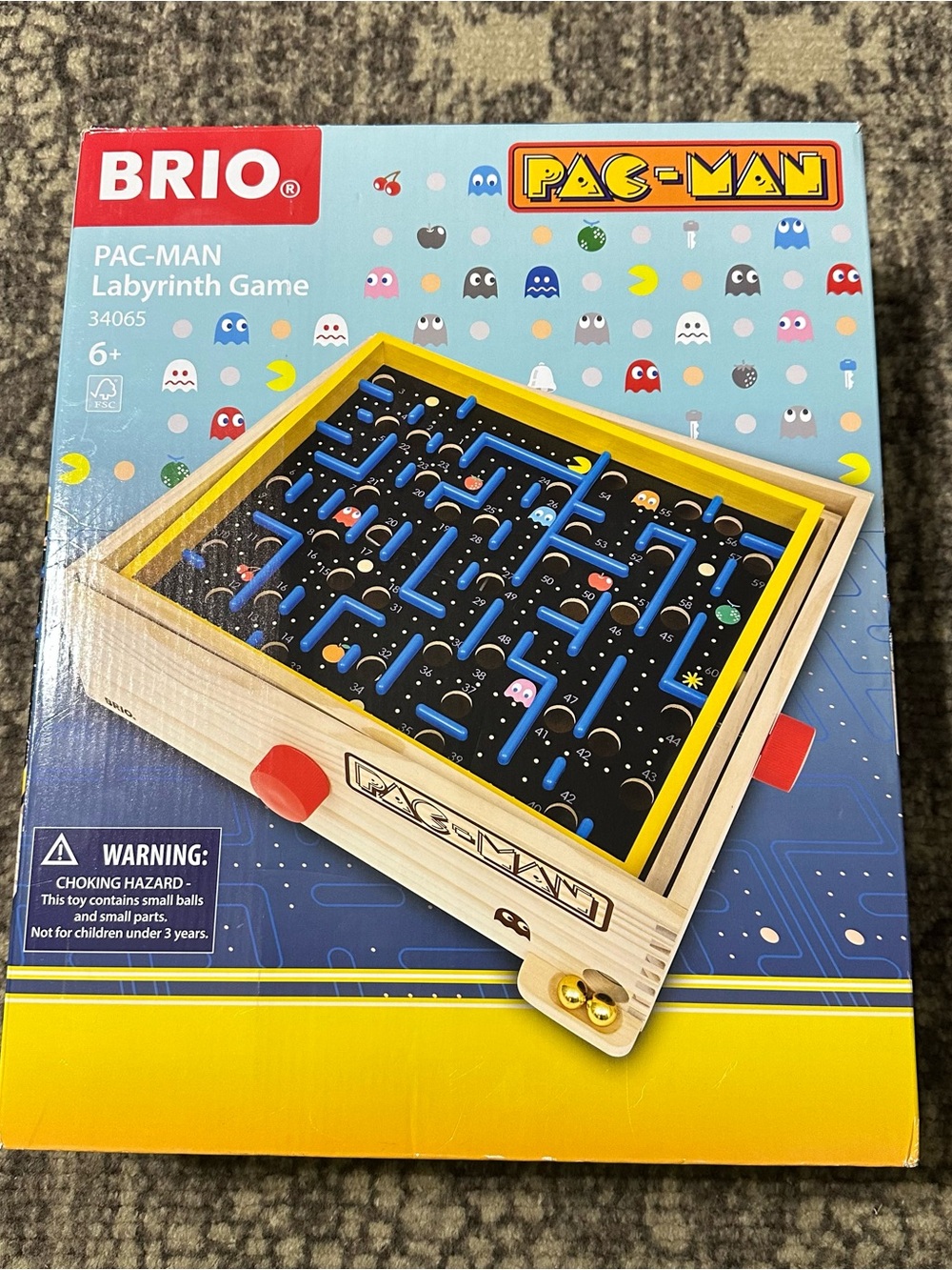 BRIO Labyrinth Game with Pac-Man 34065 for ages 6 and up Toy Wooden Maze Game